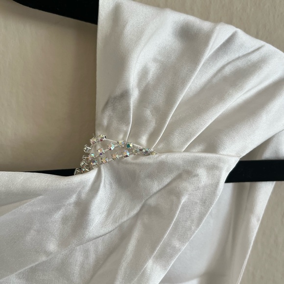 NWOT The Bar Pierre Gown Blanc Size 0 - Picture 11 of 13